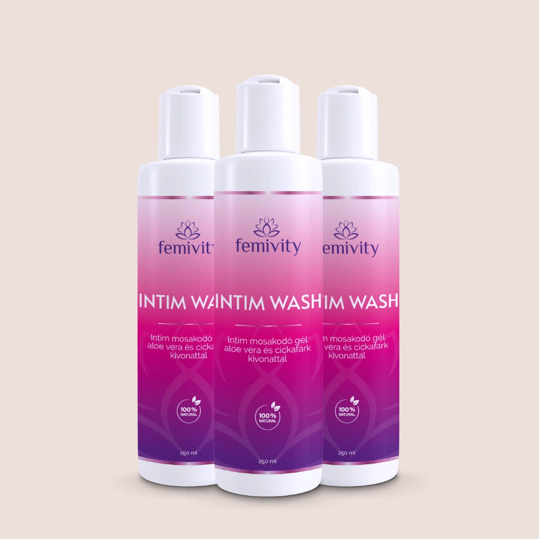 Intim wash - Intim mosakodó gél aloe vera és cickafark kivonattal 250 ml